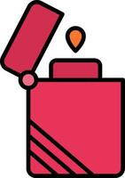 Lighter Line Filled Icon vector