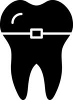 Braces Glyph Icon vector