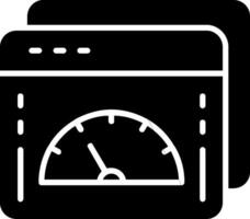 Web Optimization Glyph Icon vector