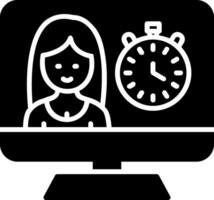 Timer Glyph Icon vector