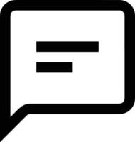 Comment icon symbol image for element design chat and communication vector