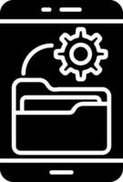 Software Development Glyph Icon vector