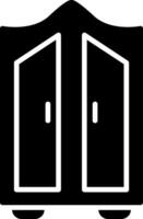 Wardrobe Glyph Icon vector