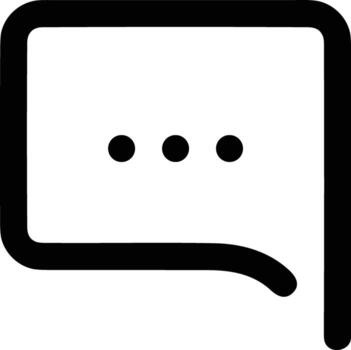Comment icon symbol image for element design chat and communication vector