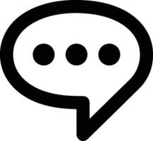 Comment icon symbol image for element design chat and communication vector