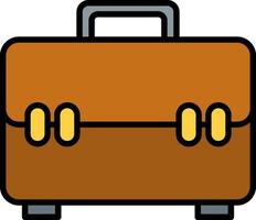 Briefcase Line Filled Icon vector