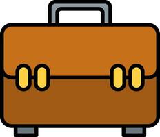 Briefcase Line Filled Icon vector