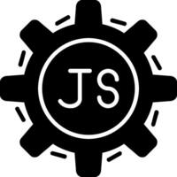 Javascript Glyph Icon vector