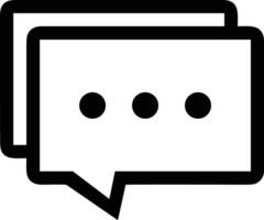 Comment icon symbol image for element design chat and communication vector