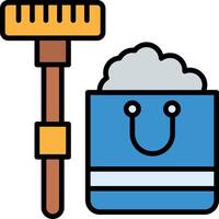 Cleaning Line Filled Icon vector