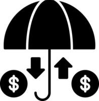 Insurance Glyph Icon vector
