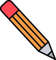 Pencil Line Filled Icon vector