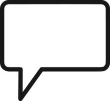 Comment icon symbol image for element design chat and communication vector