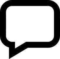 Comment icon symbol image for element design chat and communication vector