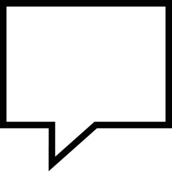 Comment icon symbol image for element design chat and communication vector