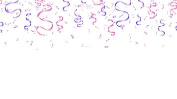 seamless background celebration pastel with pink and purple confetti for holiday or birthday party vector