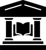 Library Glyph Icon vector