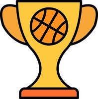 Basketball Line Filled Icon vector