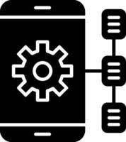 Task Glyph Icon vector