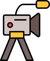 Camera Line Filled Icon vector