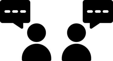 Chat Glyph Icon vector