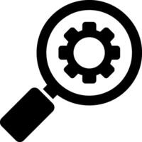 Search Optimization Glyph Icon vector