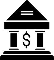 Bank Glyph Icon vector