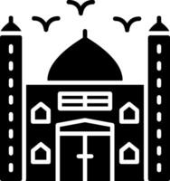 Mosque Glyph Icon vector