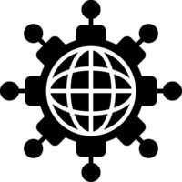 Networking Glyph Icon vector