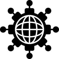 Networking Glyph Icon vector