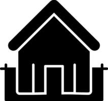 Pavilion Glyph Icon vector