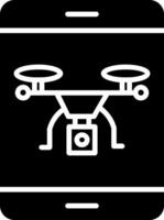 Drone Glyph Icon vector