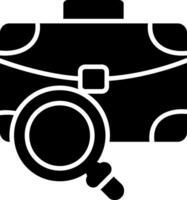 Briefcase Glyph Icon vector