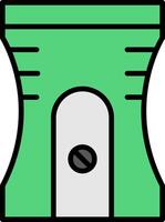 Sharpener Line Filled Icon vector