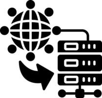 Internet Connection Glyph Icon vector