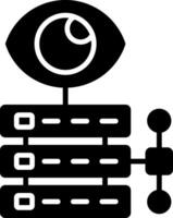 Data Visualization Glyph Icon vector