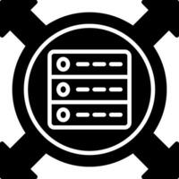 Data Driven Glyph Icon vector