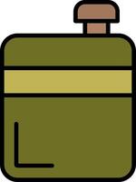 Flask Line Filled Icon vector