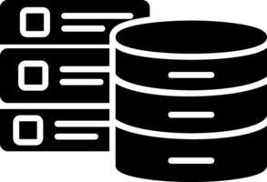Databases Glyph Icon vector