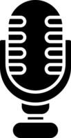 Microphone Glyph Icon vector