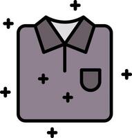 Shirt Line Filled Icon vector