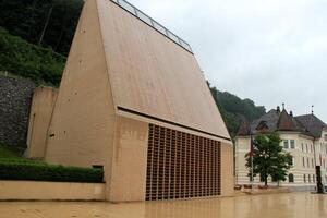 House of Parliament in Vaduz, Liechtenstein photo