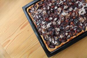 Autumn Plum Pastry Pie photo