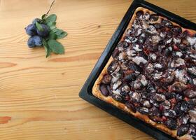 Autumn Plum Pastry Pie photo