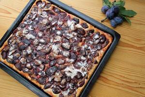 Autumn Plum Pastry Pie photo