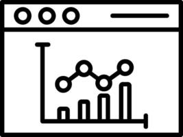 Page Rank Line Icon vector