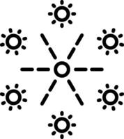 Sparkle Line Icon vector