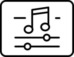 Music And Multimeda Line Icon vector