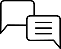 Conversation Line Icon vector