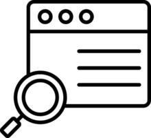 Web Page Line Icon vector